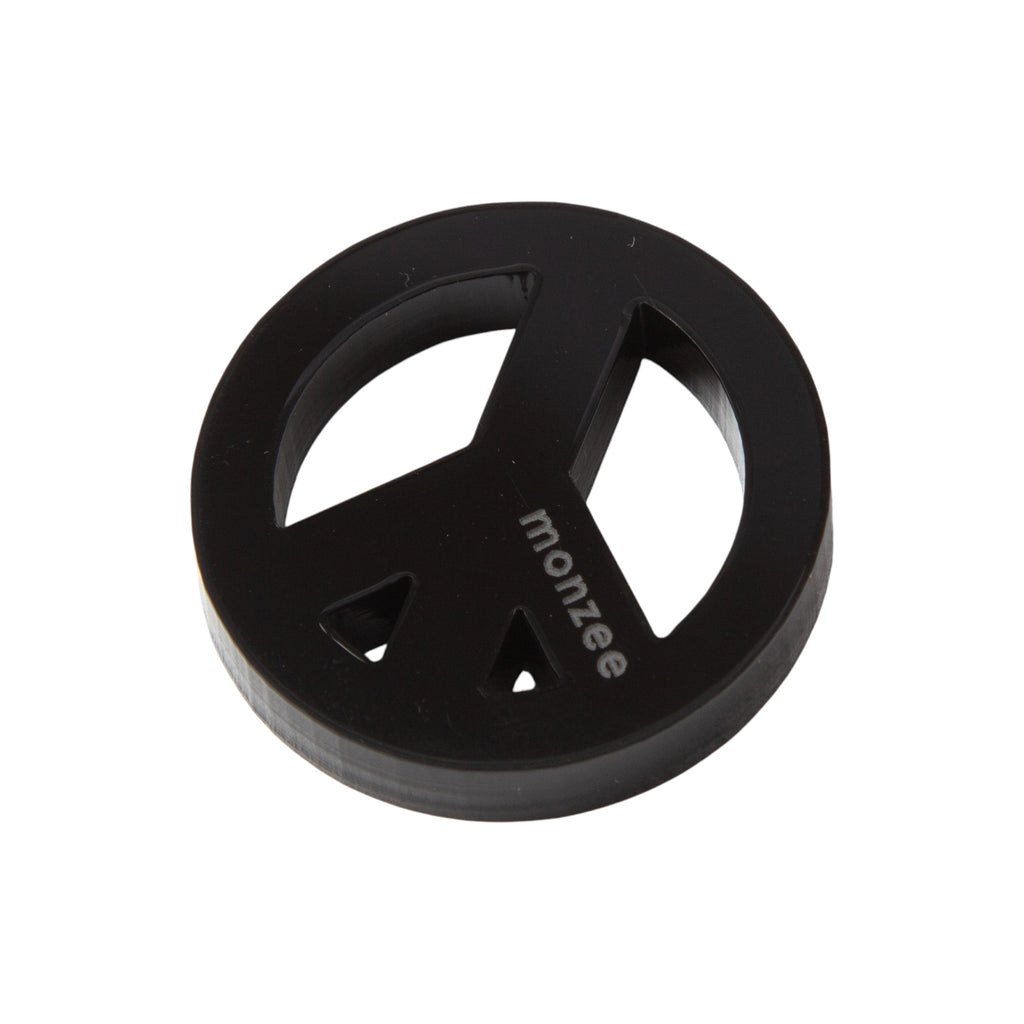 monzee ゴルフアクセサリー Peace Mark Black マグネットタイプ