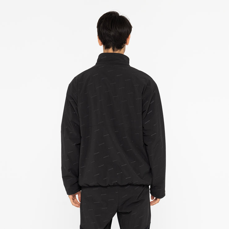 Reversible half zip fleece black