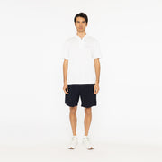 Mesh short collar white