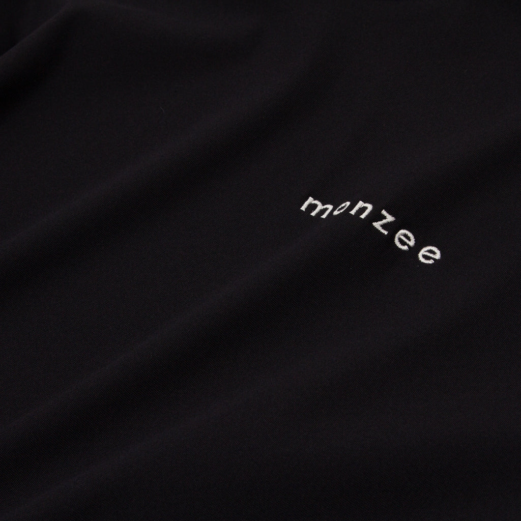 monzee Mock-Neck Long Black
