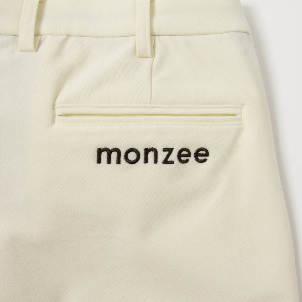 monzee ウォームパンツ-WHT
