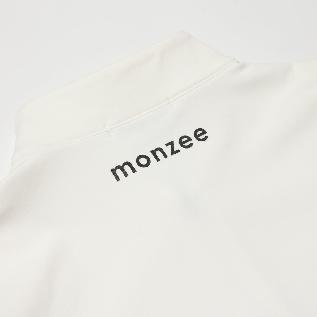 monzee ハーフジップ ホワイト