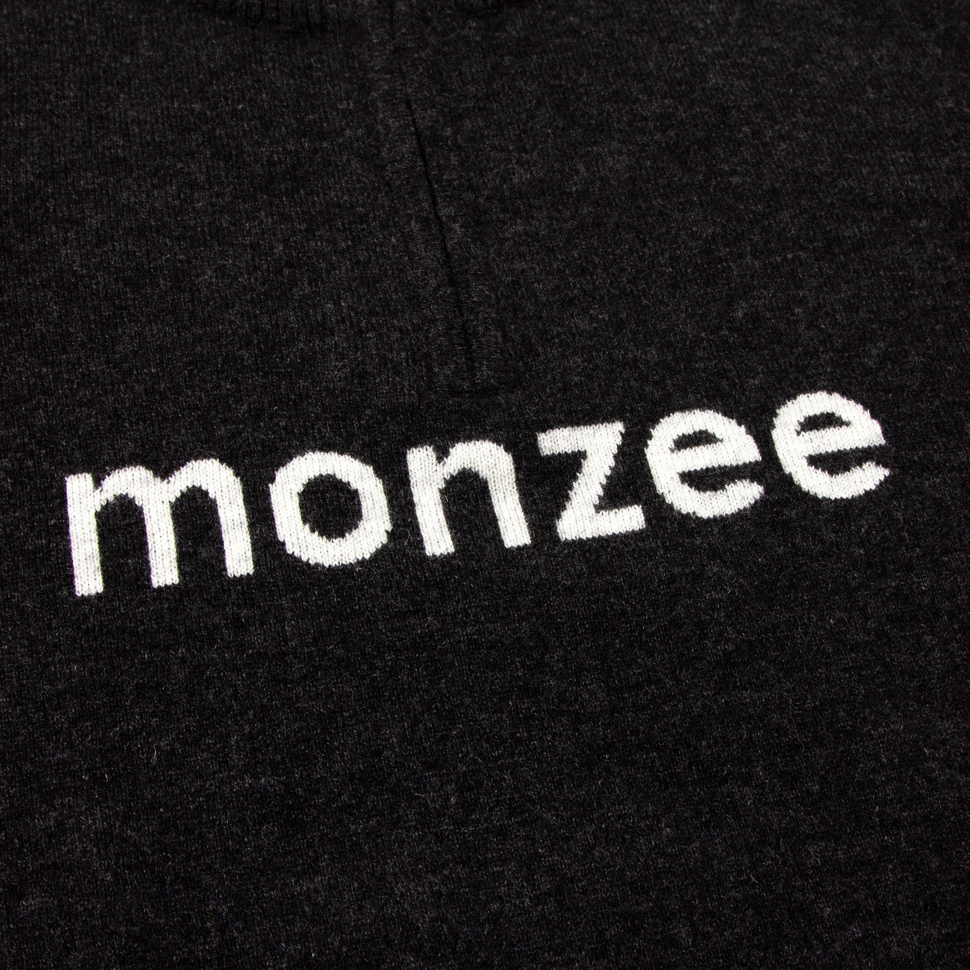 monzee ハーフジップカシミヤミックス - グレー　★ジャムでは黒完売　要確認！