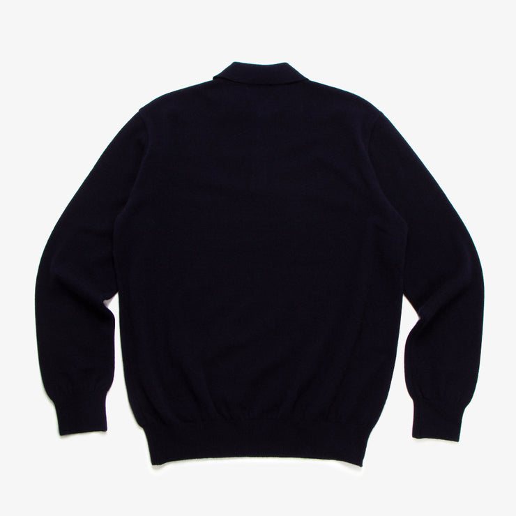 100% Cashmere Polo Navy