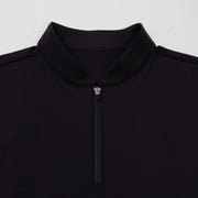 Short collar zip - black