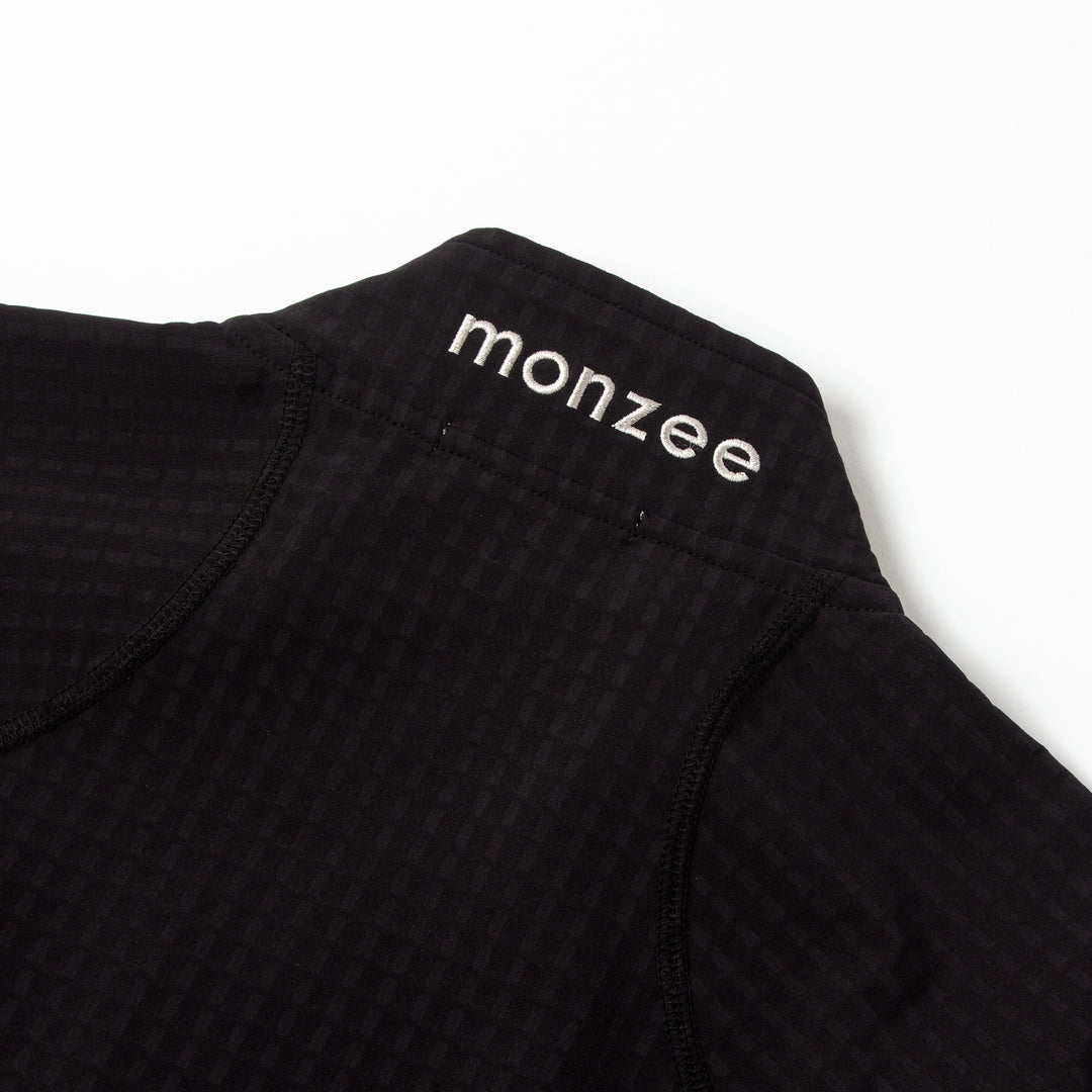 ハーフジップ ストームフリース -ブラック – monzee