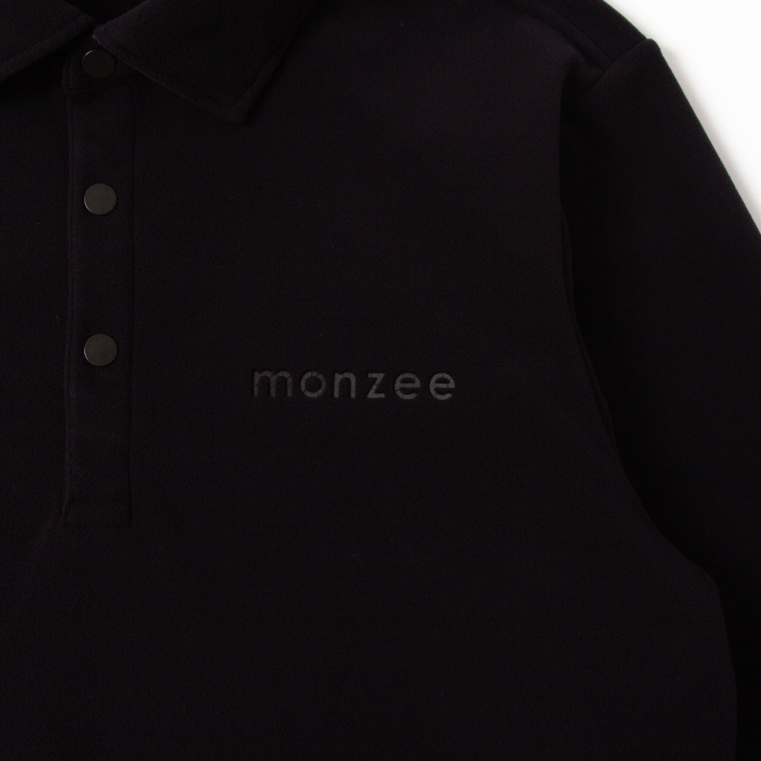 Polartec® フリースポロ - ブラック – monzee