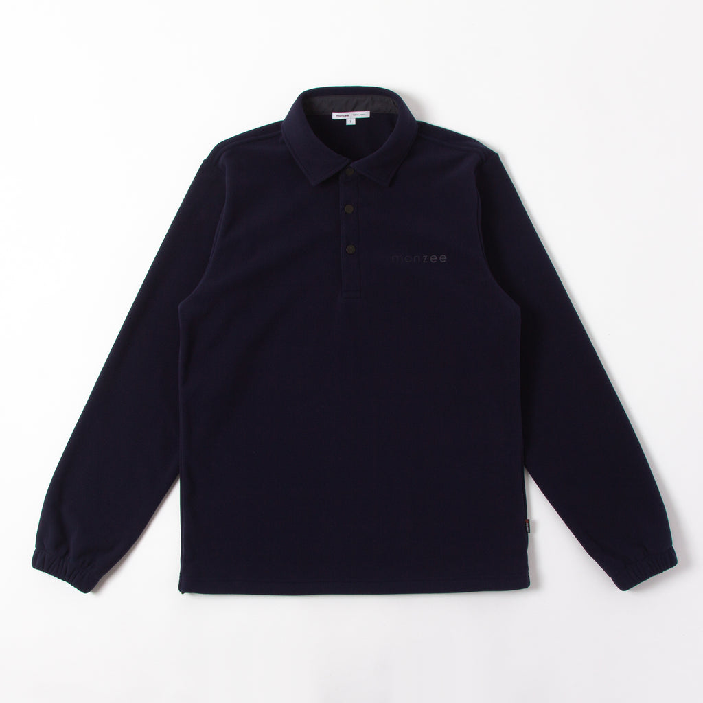 Polartec® フリースポロ - ネイビー