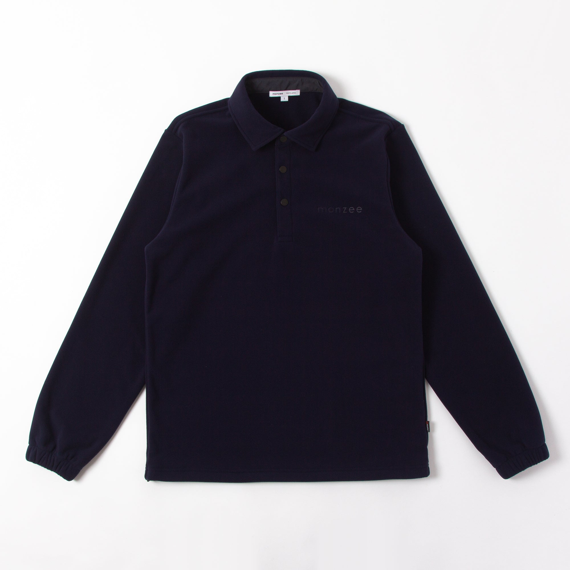 Polartec® フリースポロ - ネイビー