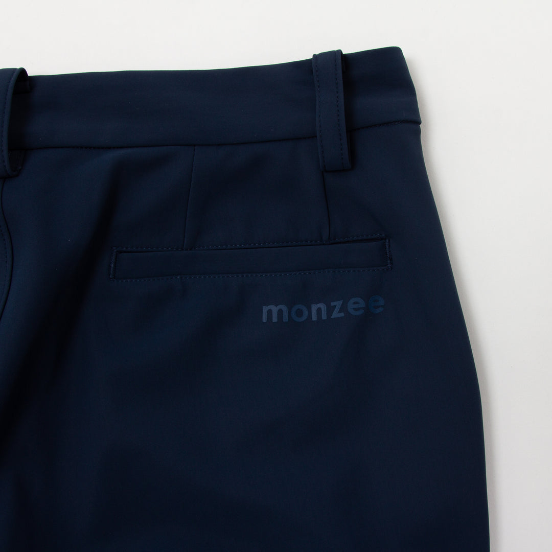 ナチュラルストレッチパンツ-ネイビー – monzee