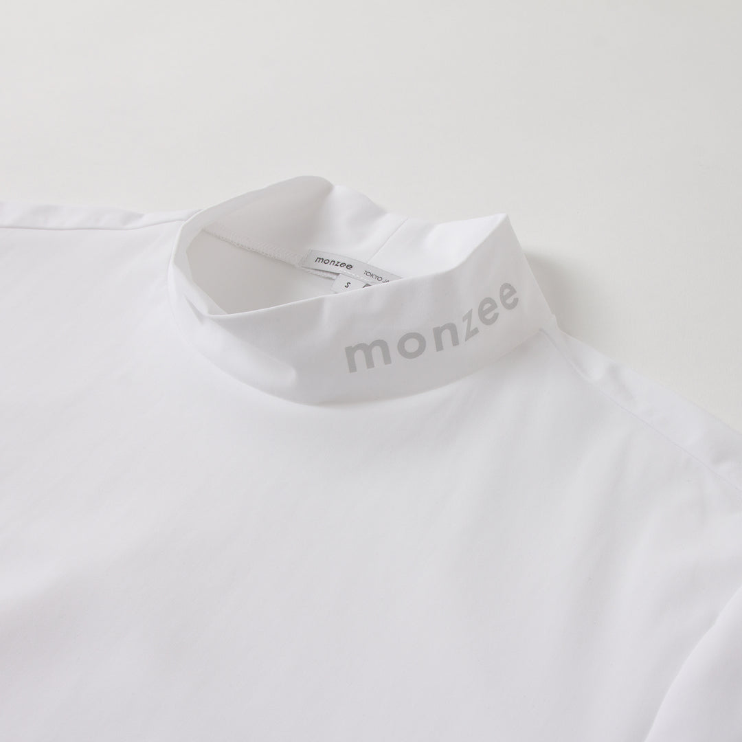 monzee ホワイト モックネック 長袖シャツ インナー モックネック - ホワイト – monzee