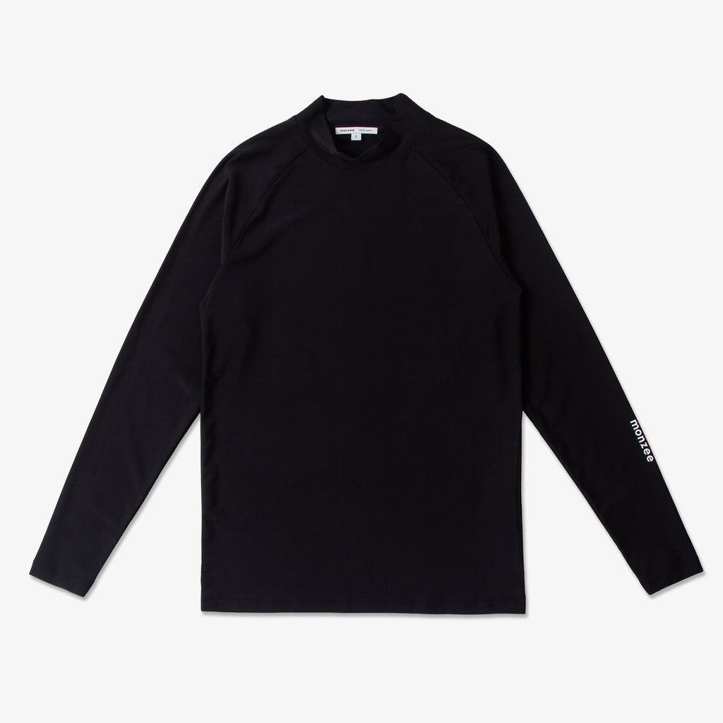 タイトフィットモックネック -ブラック – monzee