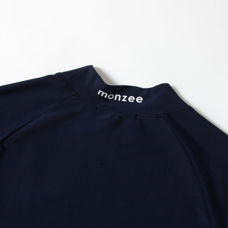 タイトフィットモックネック - ネイビー – monzee