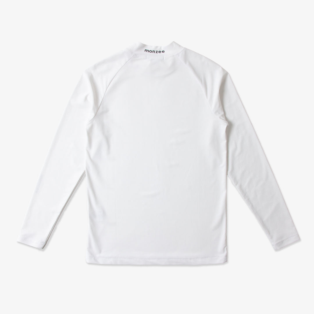 タイトフィットモックネック - ホワイト – monzee