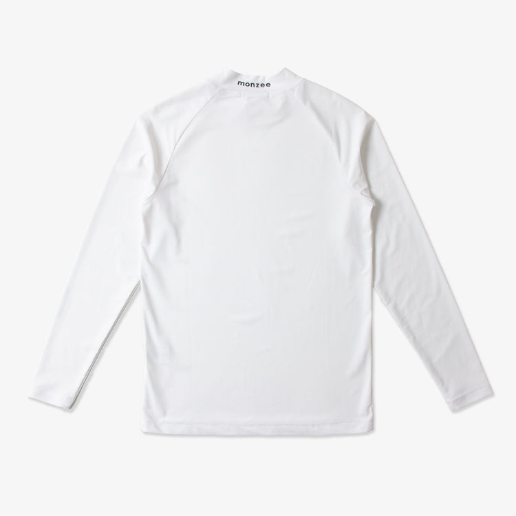 タイトフィットモックネック - ホワイト – monzee