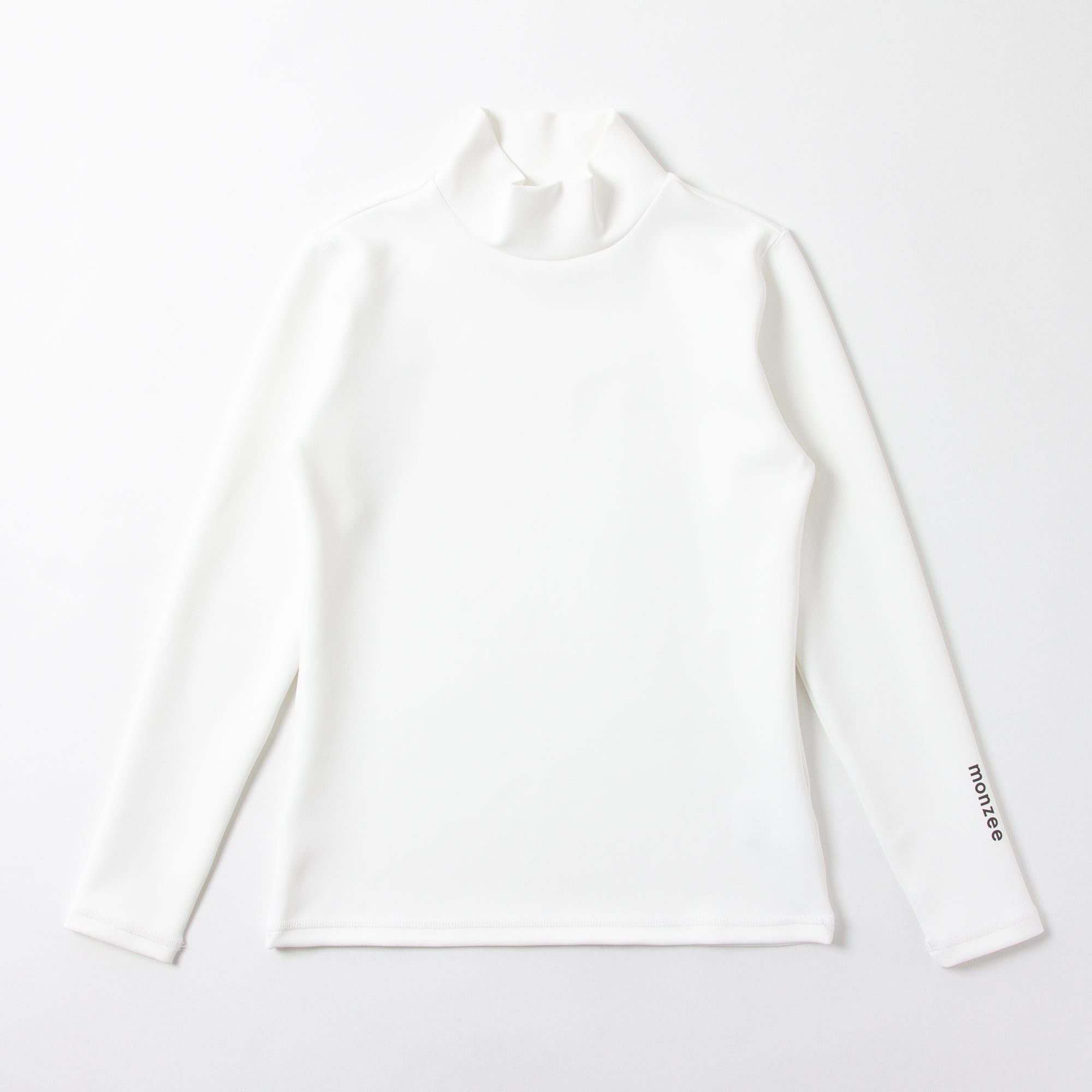 厚手モックネック - ホワイト