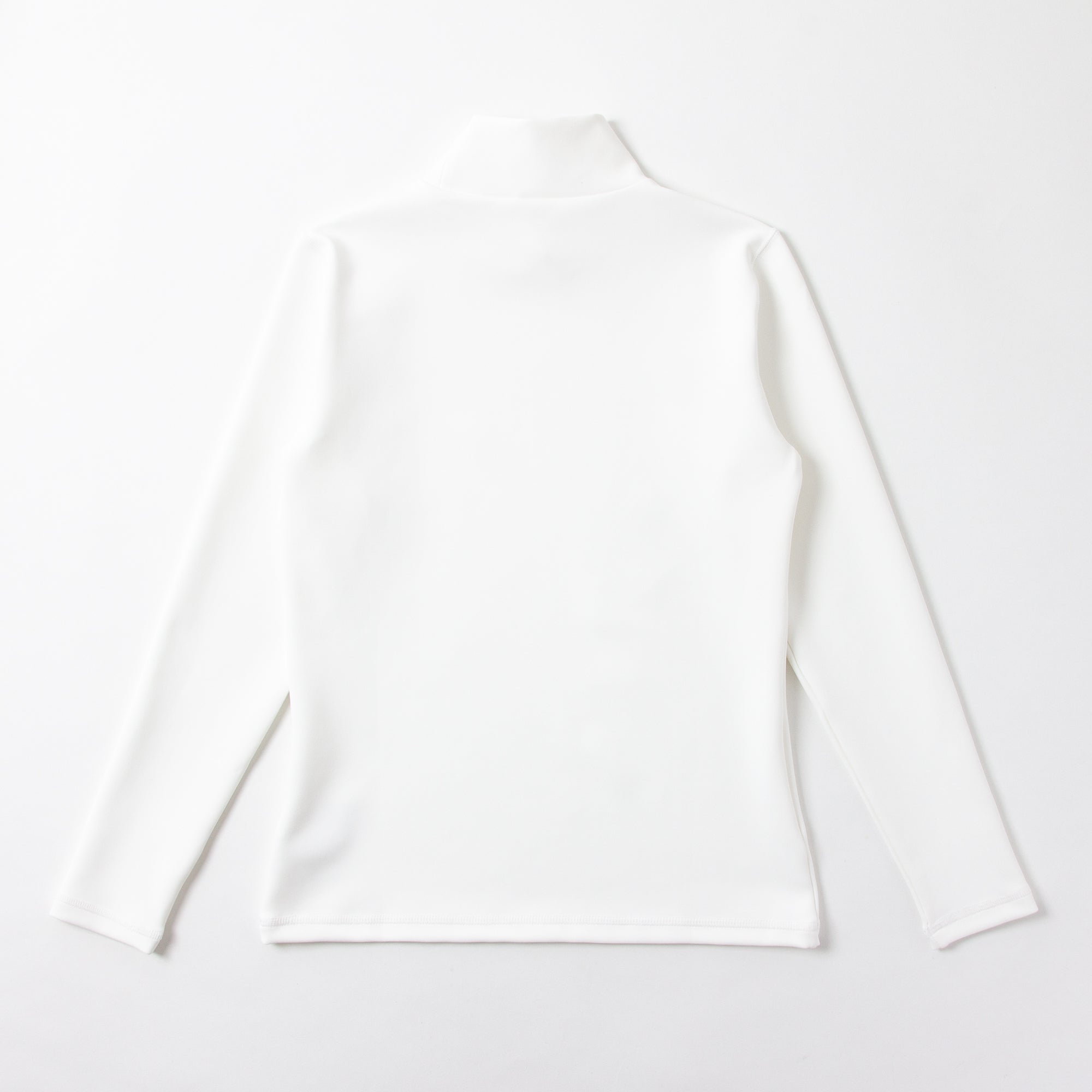 厚手モックネック - ホワイト