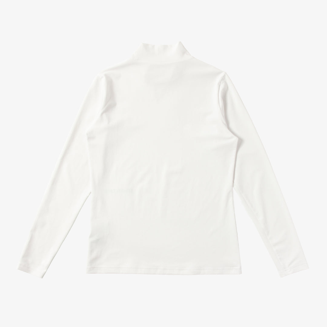 薄手モックネック - ホワイト – monzee